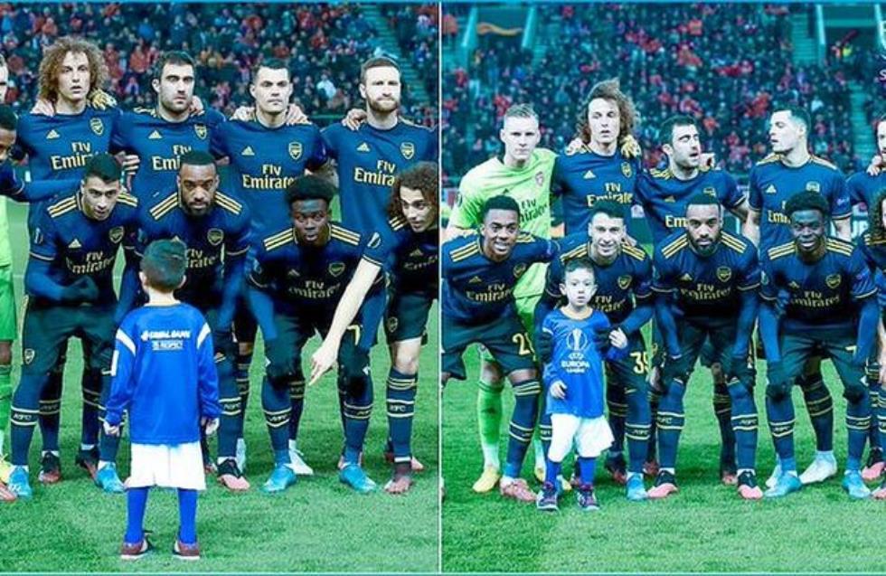 Οι ποδοσφαιριστές της Άρσεναλ του χάρισαν μια φωτογραφία ζωής - ΒΙΝΤΕΟ