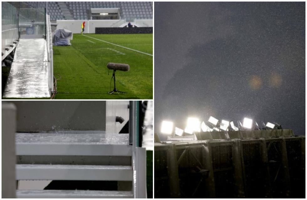 «Δοκιμάζει» και η βροχή το «Alphamega Stadium» πριν το ντέρμπι