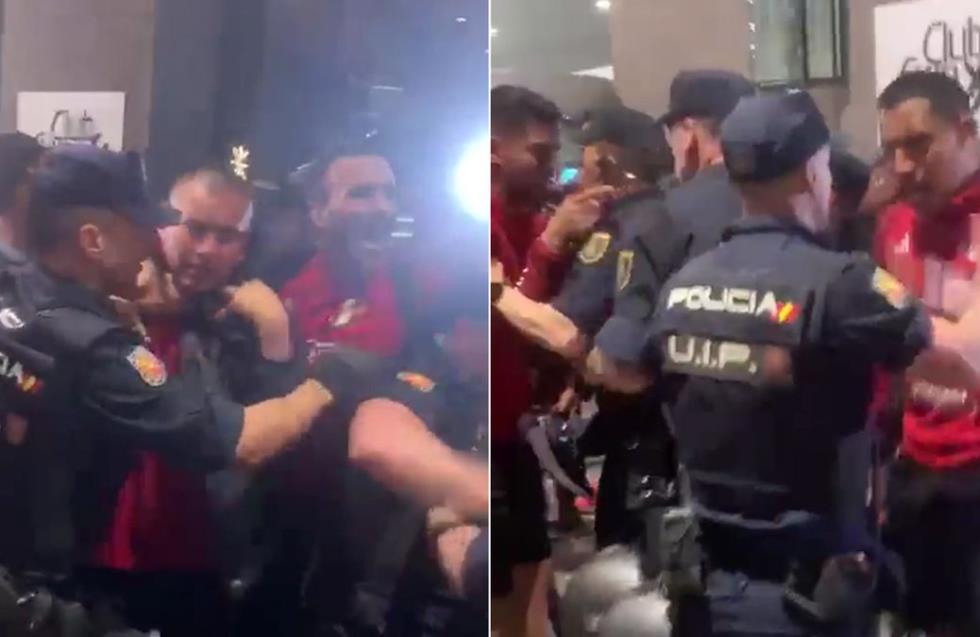 ΒΙΝΤΕΟ: Χαμός στη Μαδρίτη, παίκτες του Περού έπαιξαν ξύλο με αστυνομικούς