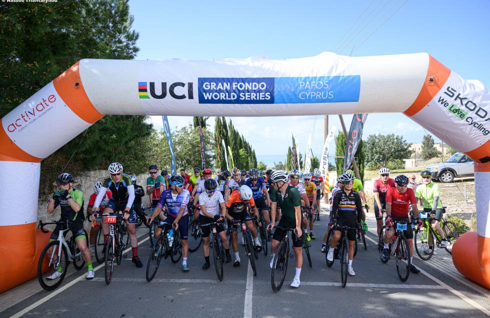 Περίπου 400 ποδήλατα μαζεύτηκαν στην Πάφο για το Cyprus Gran Fondo 2024
